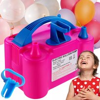 POMPKA DO BALONÓW ELEKTRYCZNA 2 DYSZE MOCNA SZYBKA WYDAJNA DO POMPOWANIA