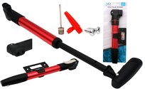 Pompka Rowerowa Na Ramę Mała Aluminiowa Wentyl Francuski Presta Schrader 3 kolory ASJ Commerce