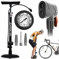 Pompka Rowerowa Z Manometrem Ręczna Do Roweru Piłek Samochodowa Podłogowa ARSA GO