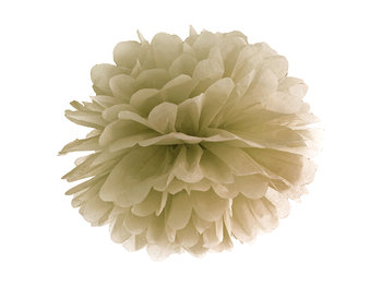 Pompon bibułowy, Classic, złoty, 35 cm - PartyDeco