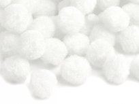 INNSPIRO Pompons polypropylène blanc 25 mm. 50u