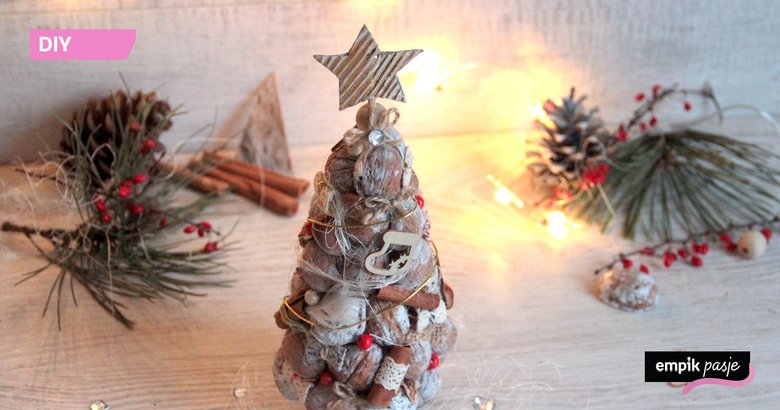  Pomysł na orzechową choinkę - oryginalną, świąteczną dekorację