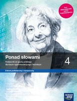 Ponad słowami. Język polski. Podręcznik. Klasa 4. Zakres podstawowy i rozszerzony. Liceum i technikum