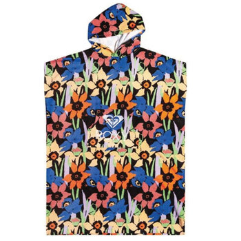 Poncho Roxy Stay Magical Printed Anthracite Flower Jammin 2023 - Roxy