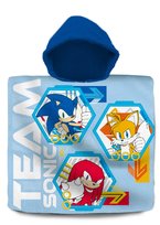 Poncho Sonic 60X120Cm Sn00021 Kids Euroswan