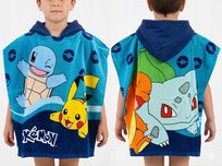 PONCZO ręcznik z kapturem POKEMON Pikachu Zostań mistrzem kąpieli Bawełna Sun City