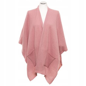 PONCZO z Kieszeniami Duży Ciepły Szal PONCHO Damski Narzutka Oversize MORAJ - Moraj