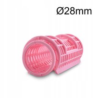 Ponik'S Grube Wałki Do Włosów Zatrzaskowe Nasadowe 28mm, 6szt Poniks