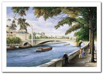 Pont De La Tournelle plakat obraz 70x50cm - Wizard+Genius