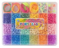 Pony Beads & Accessories In Storage Box 26X20.5Cm