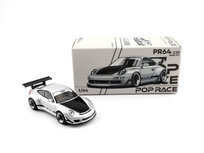 POP RACE PR64-130 Porsche 997 RWB Silver PR640130