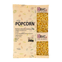 Popcorn Kukurydza Do Prażenia Ziarno Bez Soli 200G Brat