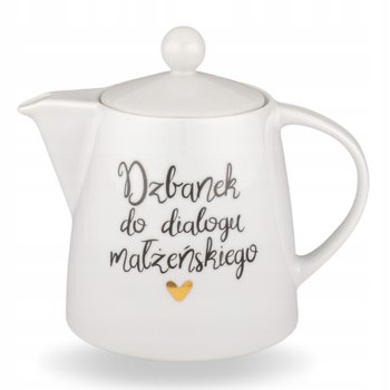 Porcelanowy Dzbanek 1 Litr Złote Serce do Dialogu Małżeńskiego - Nadzwyczajnie