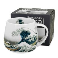Porcelanowy kubek baryłka 430 ml Hokusai The Great Wave do Kawy i Herbaty