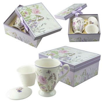 Porcelanowy kubek z zaparzaczem w ozdobnym kartoniku Captain Mike - Captain Mike