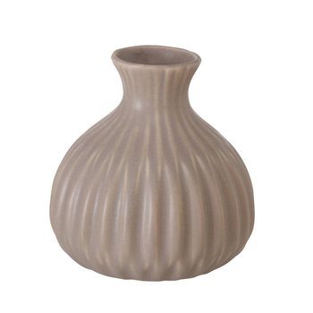 Porcelanowy wazon dekoracyjny Esko, szary mat - N/A