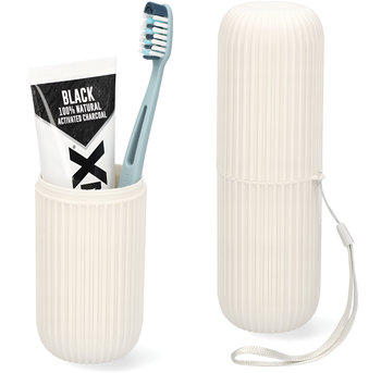 PORĘCZNE ETUI POJEMNIK NA SZCZOTECZKĘ PASTĘ DO ZĘBÓW PODRÓŻNE KOSMETYCZKA - Zzato Zorganizowany Dom