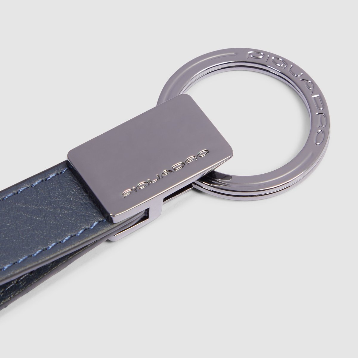 Piquadro Portachiavi in metallo e pelle Uomo piquadro PC4855MOS-BLU Blu