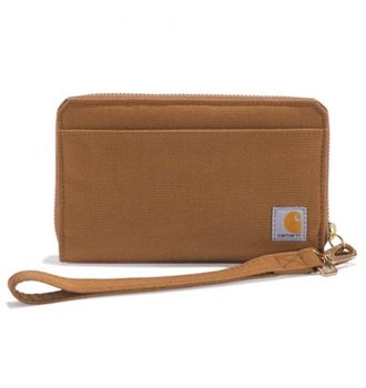 Portfel Carhartt Nylon Duck Lay-Flat Clutch Wallet CARHARTT BROWN - Carhartt