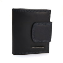 Portfel damski Double Mini - czarno-granatowo Bellugio