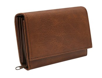 Portfel Damski Poziomy Ze Skóry Ekologicznej, Zamykany Klapką Z Zatrzaskiem - Cedar