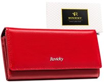 Portfel damski skórzany duży z wieloma przegródkami ROVICKY Rovicky