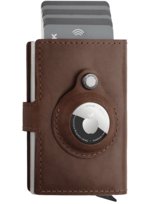 Portfel Easy Wallet For Airtag Wykonany Z Garbowanej Skóry Nomad Brązowy Pularys