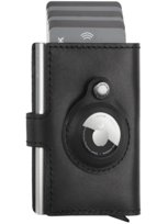 Portfel Easy Wallet For Airtag Wykonany Z Garbowanej Skóry Nomad Czarny Pularys