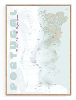 PORTUGALIA Surfing - plakat dla Surfera 40x50cm - Mapsbyp