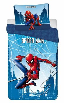 Pościel 140X200 Spider-Man Człowiek Pająk Niebieska Poszewka 70X90 Jf 02 - Jerry Fabrics