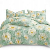 Pościel 160x200 + 2 Poszewki 70x80 Bawełniana Komplet Pościeli Modna Gładka