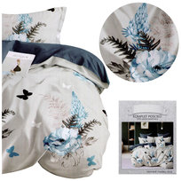 Pościel 160x200 3 części Poszewki 70x80 Melita Satyna Bawełniana