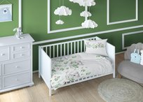 Pościel 160x200 miś koala zielona dziecięca zapinana na suwak KARO Kraina Snów