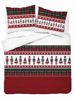 Pościel  160x200 satyna bawełniana komplet do sypialni świąteczny wzór