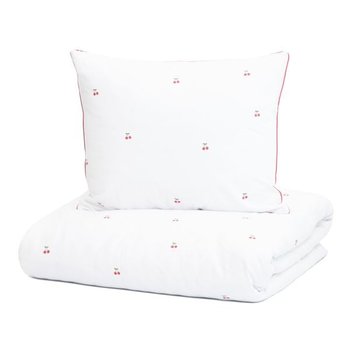 POŚCIEL B2 CHERRINE ESSENTIALS bawełniana w wiśnie 220x200 cm HOMLA - Homla