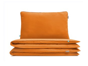 pościel basic pomarańczowy 140x200 cm + 1x 80x70 cm - MUMLA - Mumla