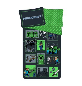 Pościel bawełna 140x200cm  Minecraft Survival Mode - Jerry Fabrics