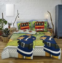 Pościel bawełniana 140x200 cm Strażak Sam 2-elementy Spod Igły i Nitki