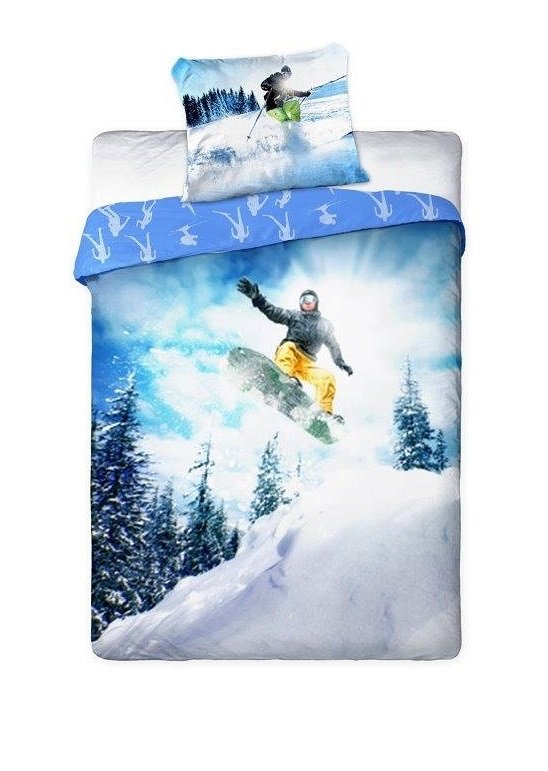 Pościel bawełniana 160x200 Sport Snowboard