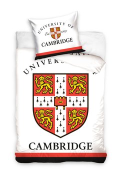 Pościel bawełniana, Carbotex, Uniwersytet Cambridge, 160x200 + 70x80 cm  - Carbotex