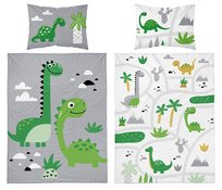 Pościel bawełniana dziecięca 100x135 5135b dinozaury