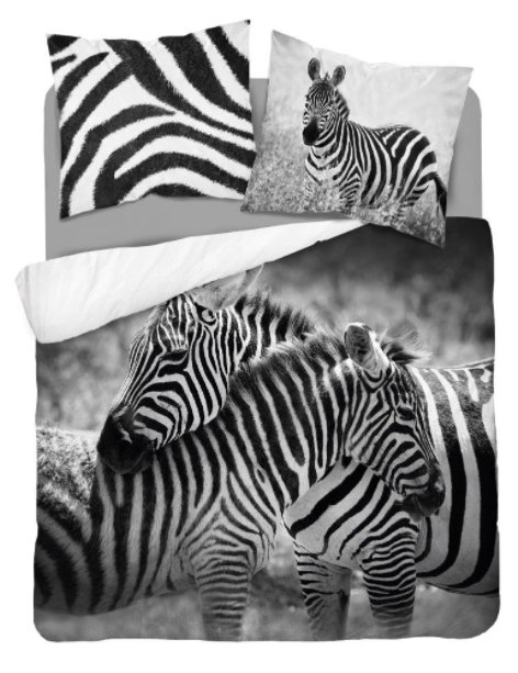 Zdjęcia - Pościel Zebra  bawełniana, , 160x200 cm, 3 elementy 