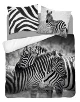 Pościel bawełniana, Zebra, 200x220 cm, 3 elementy 