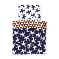 POŚCIEL DZIECIĘCA DO ŁÓŻECZKA 100% BAWEŁNA 90x120 + 40x60 RENIFERY GRANAT