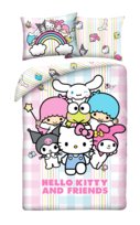 Pościel dziecięca Hello Kitty 140 x 200 cm Halantex Mikrofibra kot kitty Halantex