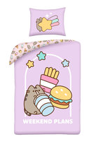 Pościel dziecięca Pusheen 140 x 200 cm Halantex mikrofibra kotek kot