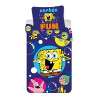 POŚCIEL dziecięca SPONGEBOB 100x135 niemowlęca bawełniana