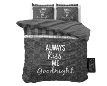 Pościel holenderska Sleeptime Kiss Your Love Grey 200x220 - Sleeptime