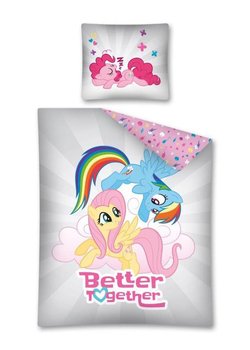 Pościel licencyjna 2-częściowa MÓWISZ I MASZ  My Little Pony, szaro-różowa, 160x200 cm - Mówisz i Masz