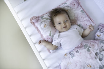 Pościel niemowlęca z poduszką Premium Peonia 75 x 100 - Szkrab